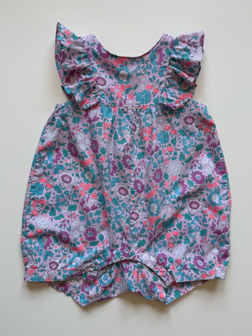 Jacadi Girls Liberty Floral Romper - Size 18M